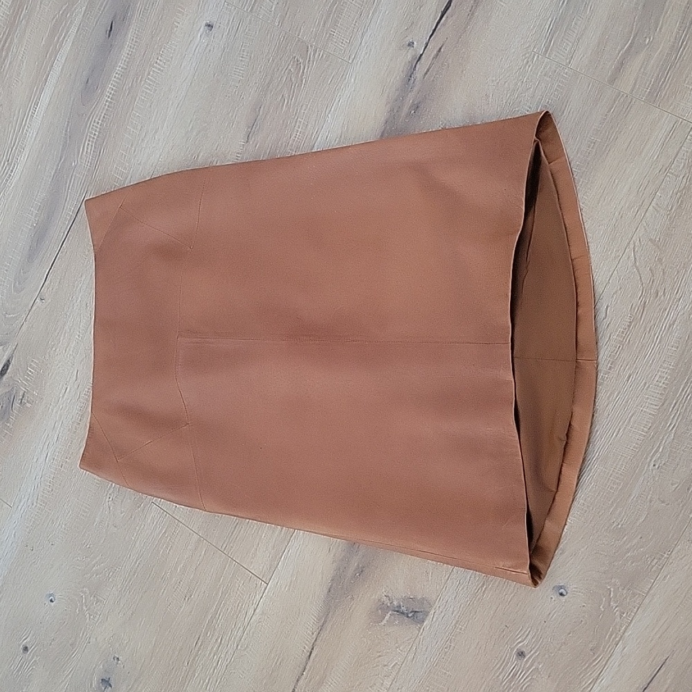 Danier Brown Leather Skirt